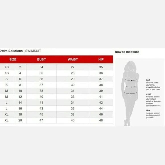 NWT Swim Solutions Mio Waist Minimize Swimsuit  Swim Solutions Black Pink Sz 14 - Picture 3 of 16